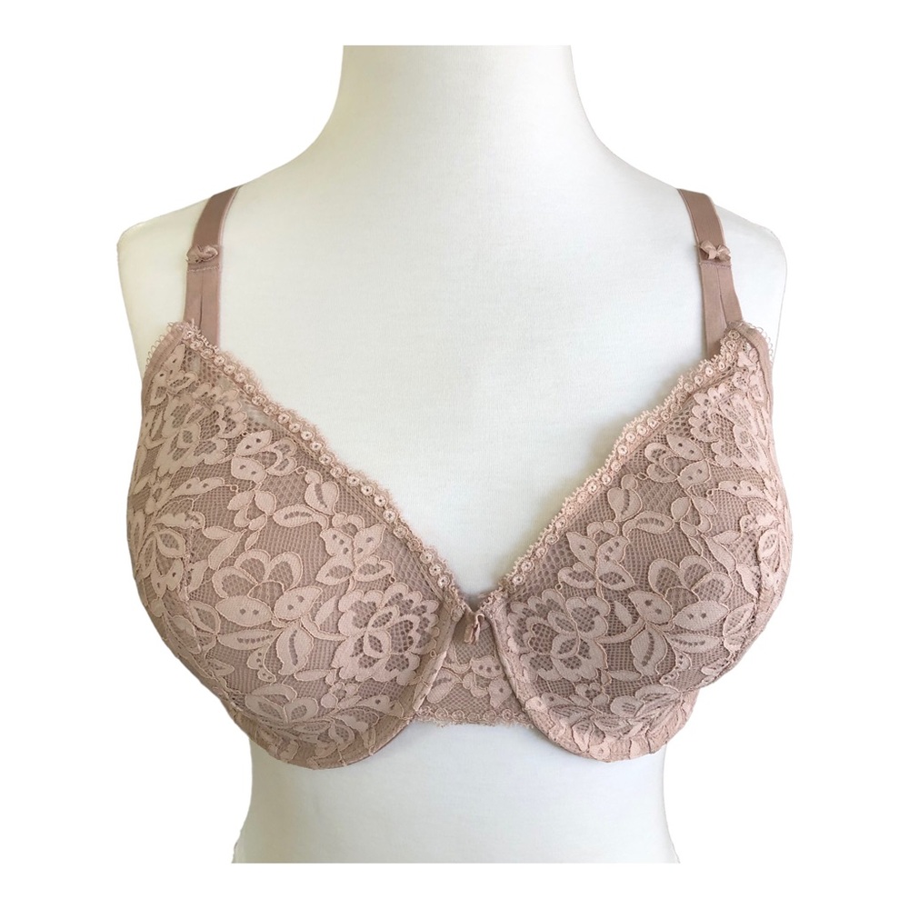 MAIDENFORM LACEY UNDERWIRE TAN BRA SIZE 38D